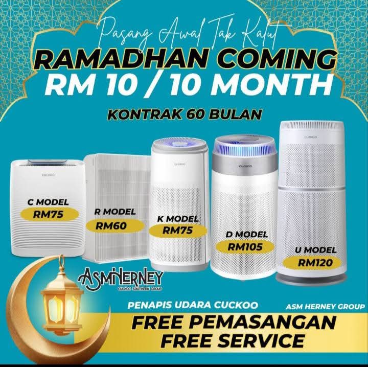 promo raya penapis udara cuckoo